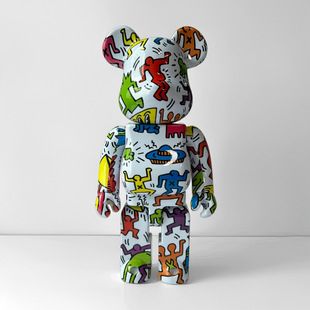 Bearbrick 400% کیت هرینگ نسل اول، مجسمه خرس برند، دکوری شیک