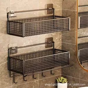 قفسه دیواری حمام و سرویس بهداشتی، سبد فلزی بدون نیاز به دریل‌کاری