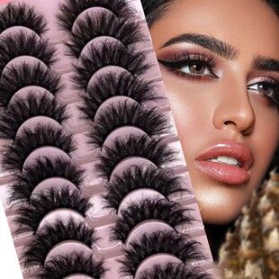 مژه مصنوعی 8D پرپشت و خمیده مدل اروپایی، چندلایه بلند و ضربدری، شبیه راسو