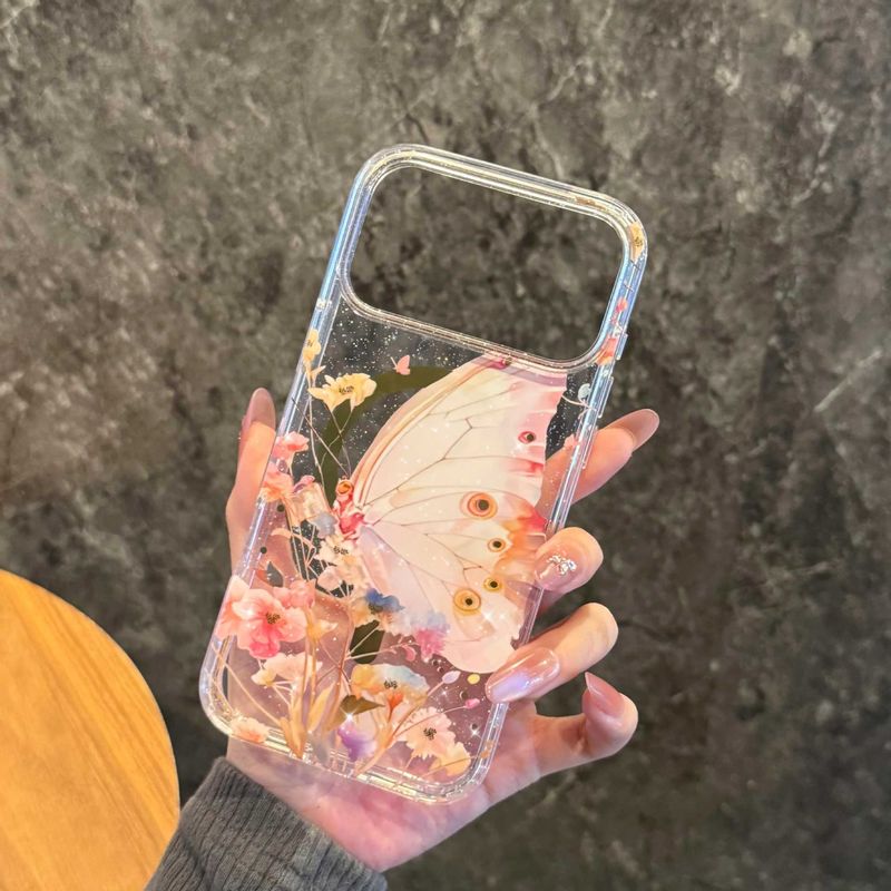 قاب تلفن همراه سفارشی مناسب برای کیف مکش مغناطیسی iphone18pro سیب تازه کوچک 17pm پروانه imd process 16pimd قاب پشتی مدل مکش مغناطیسی