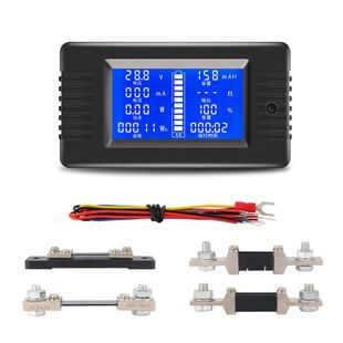 تست‌گر باتری LCD ولتاژ جریان ظرفیت مقاومت داخلی 0-200V 10A/50A/300A