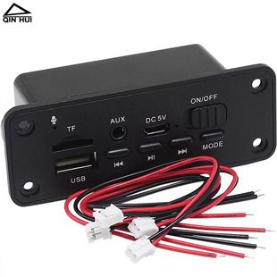 فروش داغ برد رسیور تقویت کننده صوتی MP3 جعبه صوتی DIY با بلوتوث 5.0 دیسک U بدون اتلاف پخش کننده کارت TF 5 ولت تحویل 48 ساعته