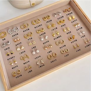 گوشواره لوکس مروارید و زیرکونیا با سنجاق نقره S925 زنانه