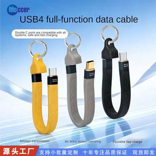 کابل تخت USB4 با شارژ سریع ۲۴۰ وات و انتقال داده ۴۰ گیگ