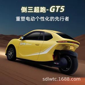 سه‌چرخه برقی GT5 با باتری لیتیومی و کولر و گرمایش، مناسب سالمندان، دارای پلاک