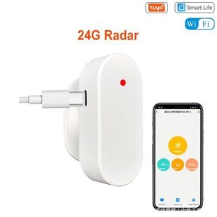 سنسور حضور انسان هوشمند WiFi/Zigbee 24G تشخیص سنسور موج میلی متری رادار سازگار با دسته مخلوط Tuya