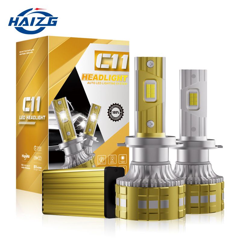 HAIZG لامپ بزرگ LED خودرو 140 وات برون مرزی C11 چراغ جلوی پرقدرت h7 اصلاح شده نور بالا و پایین چراغ جلو ... حجم فروش TOP10%