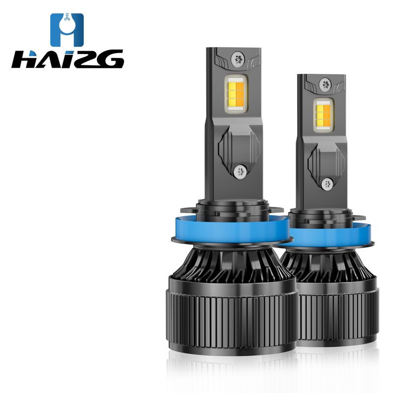 HAIZG سه رنگ چراغ جلو اتومبیل C8S چراغ اتومبیل با قدرت بالا لامپ های اتومبیل اصلاح شده LED چراغ های جلو فوق العاده روشن جلو ... حجم فروش TOP10%