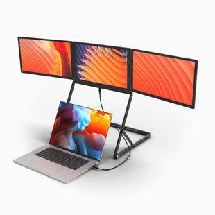 مانیتور سهگانه 15.6 اینچ FHD USB قابل حمل با اسپیکر