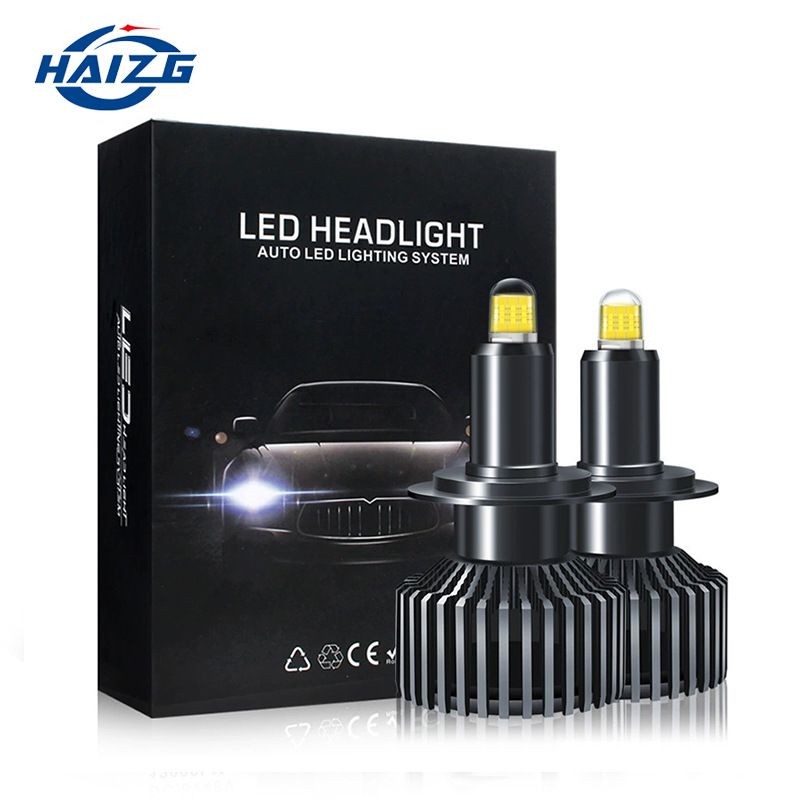 HAIZG برون مرزی متخصص در تامین لامپ های LED 8 طرفه خودرو چراغ های جلو اصلاح شده F3 با ساطع نور 360 درجه نور بالا و پایین چراغ های LED یکپارچه AT/گیربکس اتوماتیک