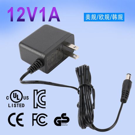 آداپتور برق 12 ولت 1 آمپر با گواهی ETL، 3C، KC و PSE مناسب دوربین، ستاپ باکس و ماساژور گردن