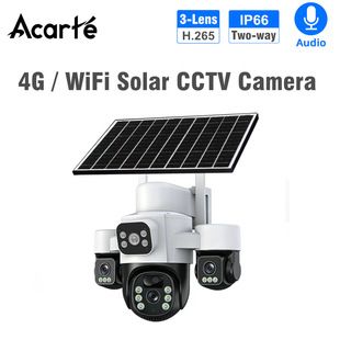 دوربین مداربسته خورشیدی سه لنز وایفای/4G