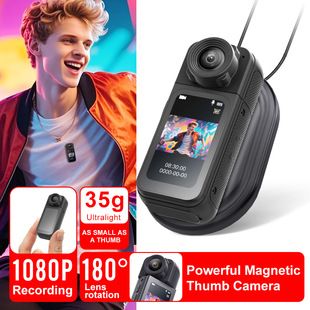 دوربین عکاسی حیوانات خانگی HD DV چوب لباسی مغناطیسی دوچرخه سواری در فضای باز عمر باتری دوربین عکاسی اکشن انگشت شست دسته ای ترکیبی 48 ساعت ارسال