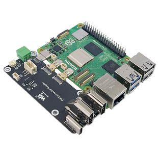 کابل Micro HDMI به HDMI برای رزبری پای 5/4B با پشتیبانی از Type C یا ترمینال برق، خروجی دوگانه 4K