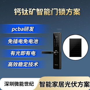 پکیج PCB و PCBA قفل هوشمند پروسکایت با پنل خورشیدی