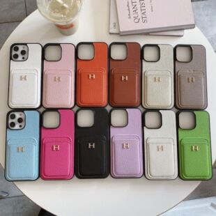 مناسب برای قاب گوشی کارتی چرمی سنگریزهشده Apple iPhone17pro، قاب تلفن همراه با برند مرسوم، مد روز اپل 16/13 دستهای در عرض 48 ساعت ارسال میشود