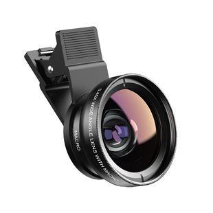 لنز موبایل فوق عریض 0.45x و ماکرو 12.5x با افکت DSLR